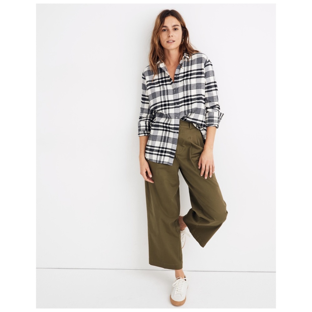 Flannel Oversized Ex-Boyfriend Shirt in Romana Plaid